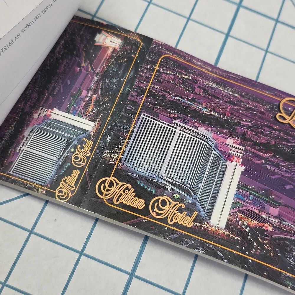 Las Vegas Postcard w Bonus Book - 40 Postcards & Miniatures‎